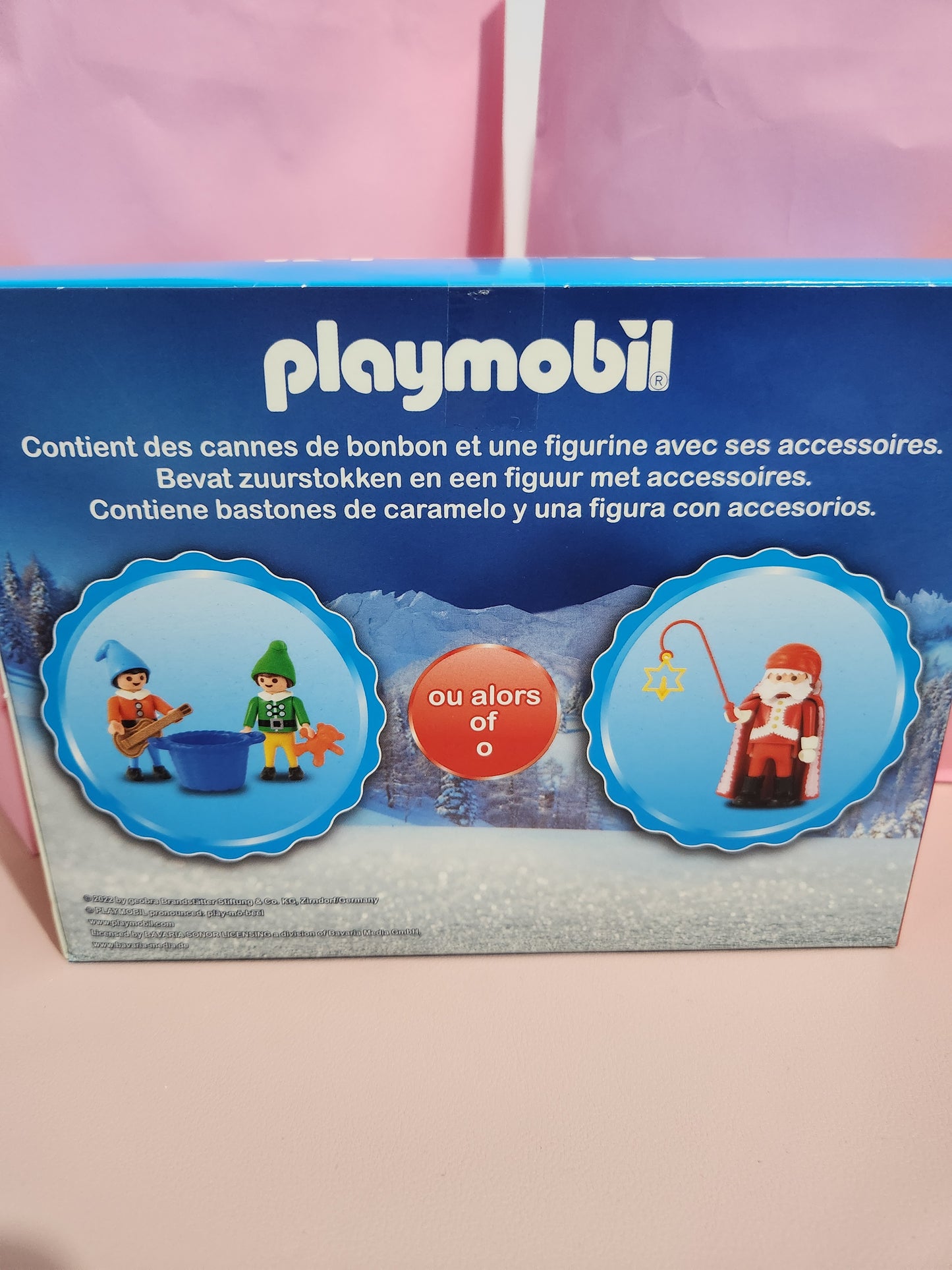 Sucre d'orge avec jouet playmobil