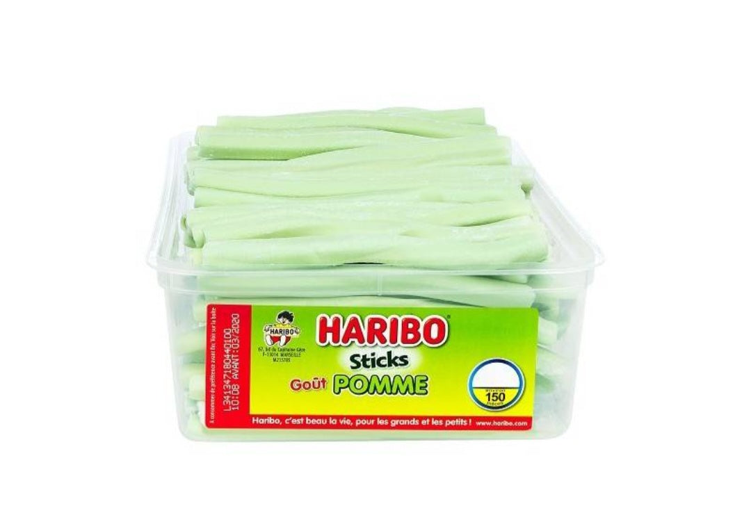 Sticks Pomme Verte Haribo (Lot de 10)